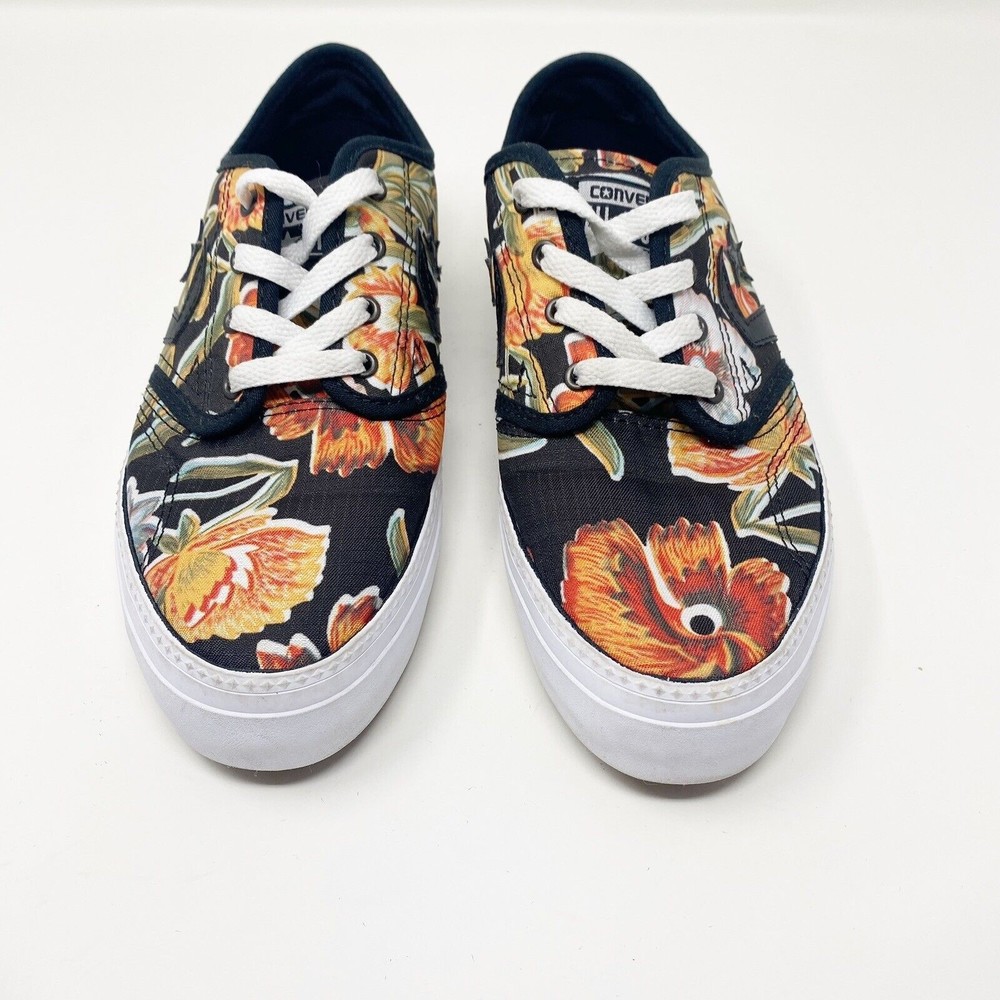 Converse Cons Zakim Ox, black/floral print Size 7.5 Women - Picture 2 of 6